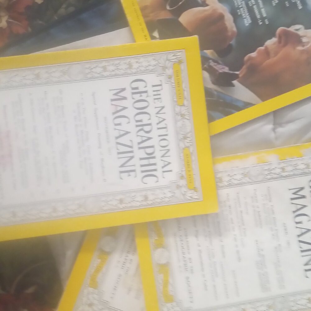 Very old national geographic magazines